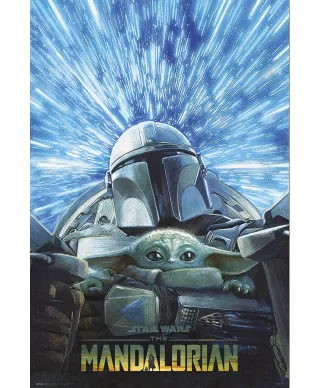 Star Wars The Mandalorian Hyperspace - plakat
