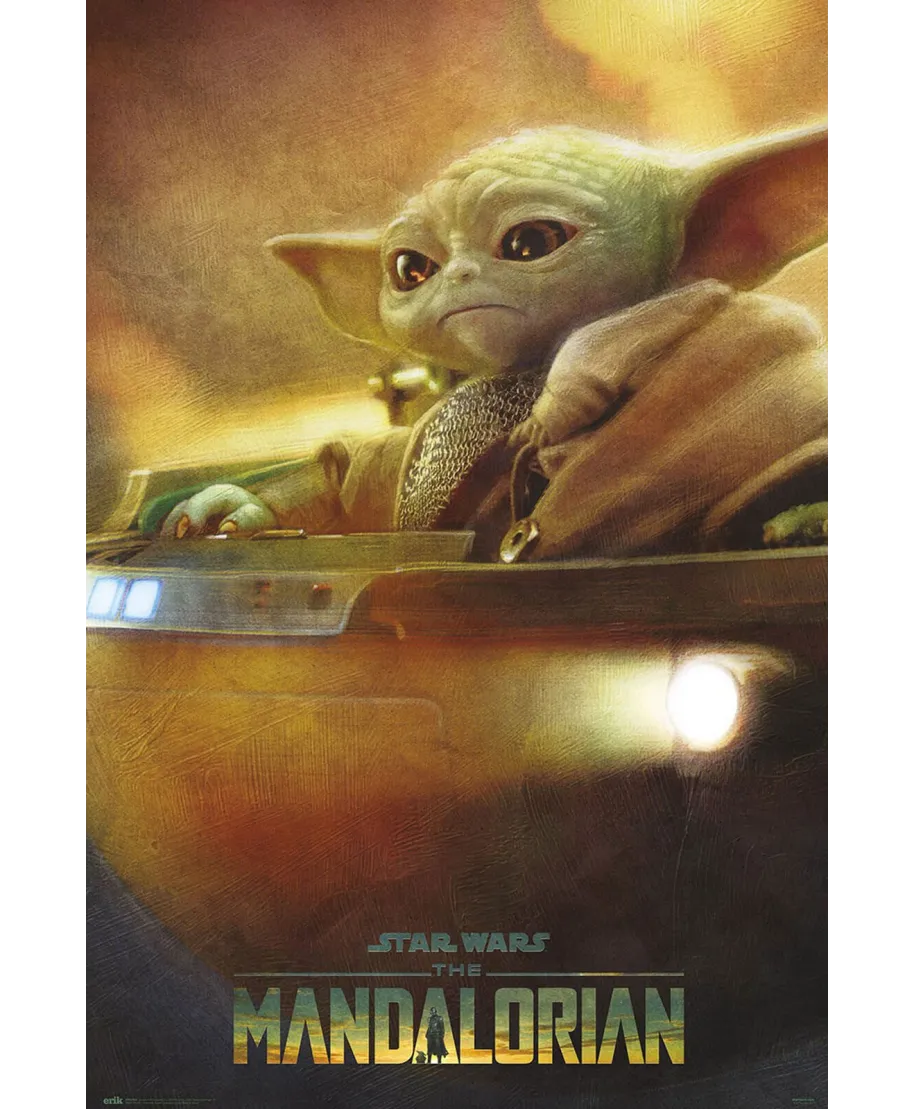 Star Wars The Mandalorian Grogu - plakat