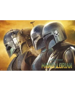 Star Wars The Mandalorian Mandalorians - plakat