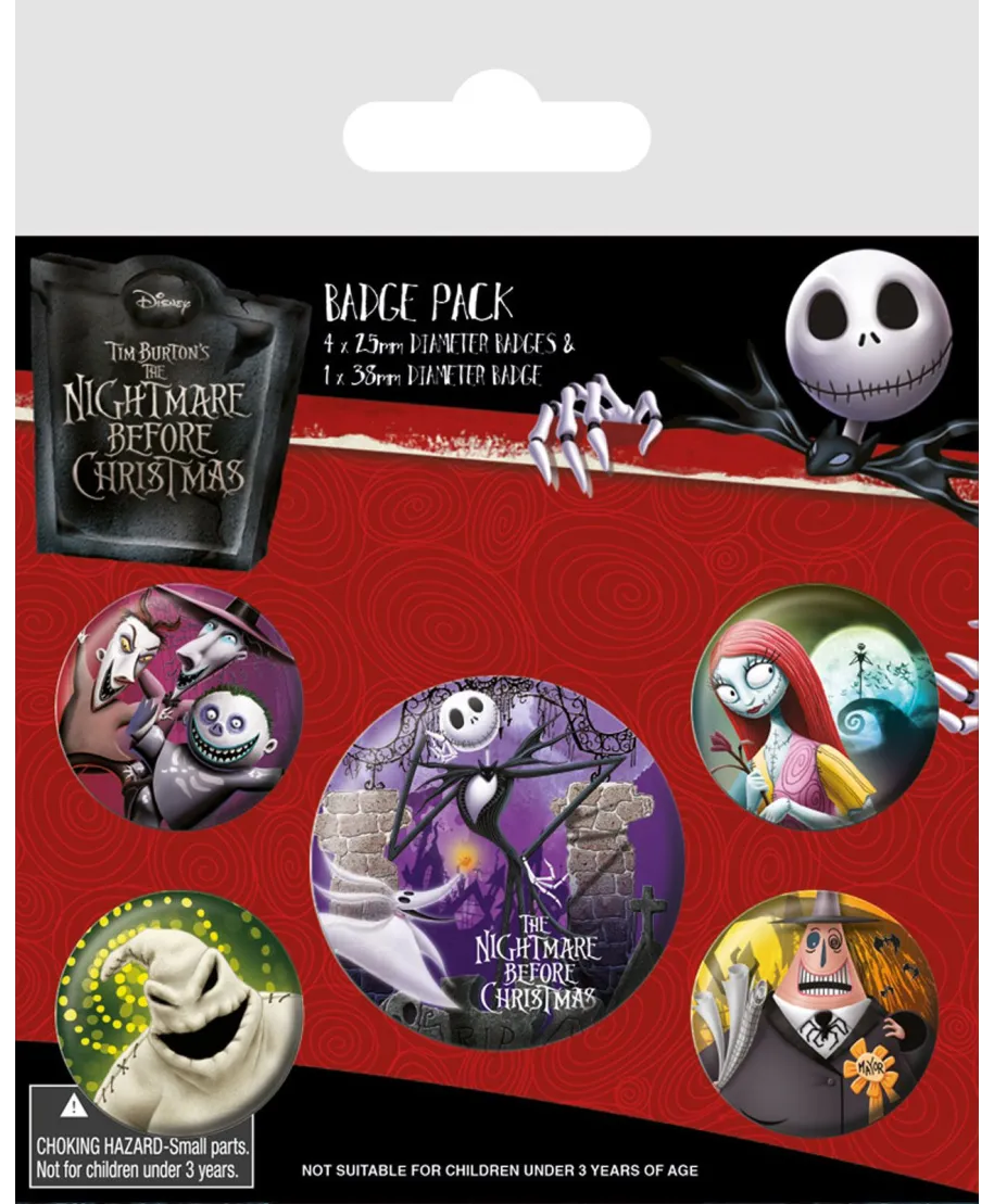 Nightmare Before Christmas Characters - przypinki