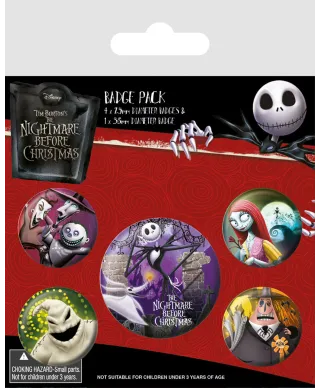 Nightmare Before Christmas Characters - przypinki
