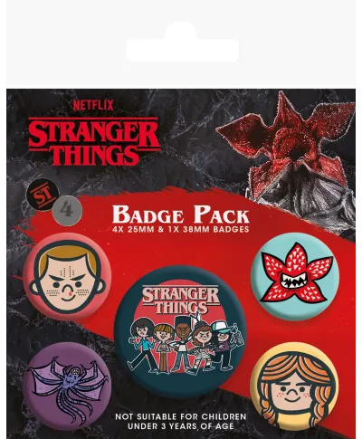 Stranger Things 4 - przypinki