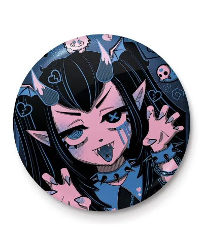 Cosmic Boop Goth Girl Spooky Selfie - przypinka