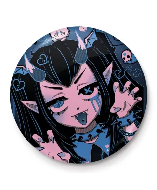 Cosmic Boop Goth Girl Spooky Selfie - przypinka