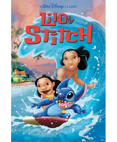 Lilo and Stitch Wave Surf - plakat