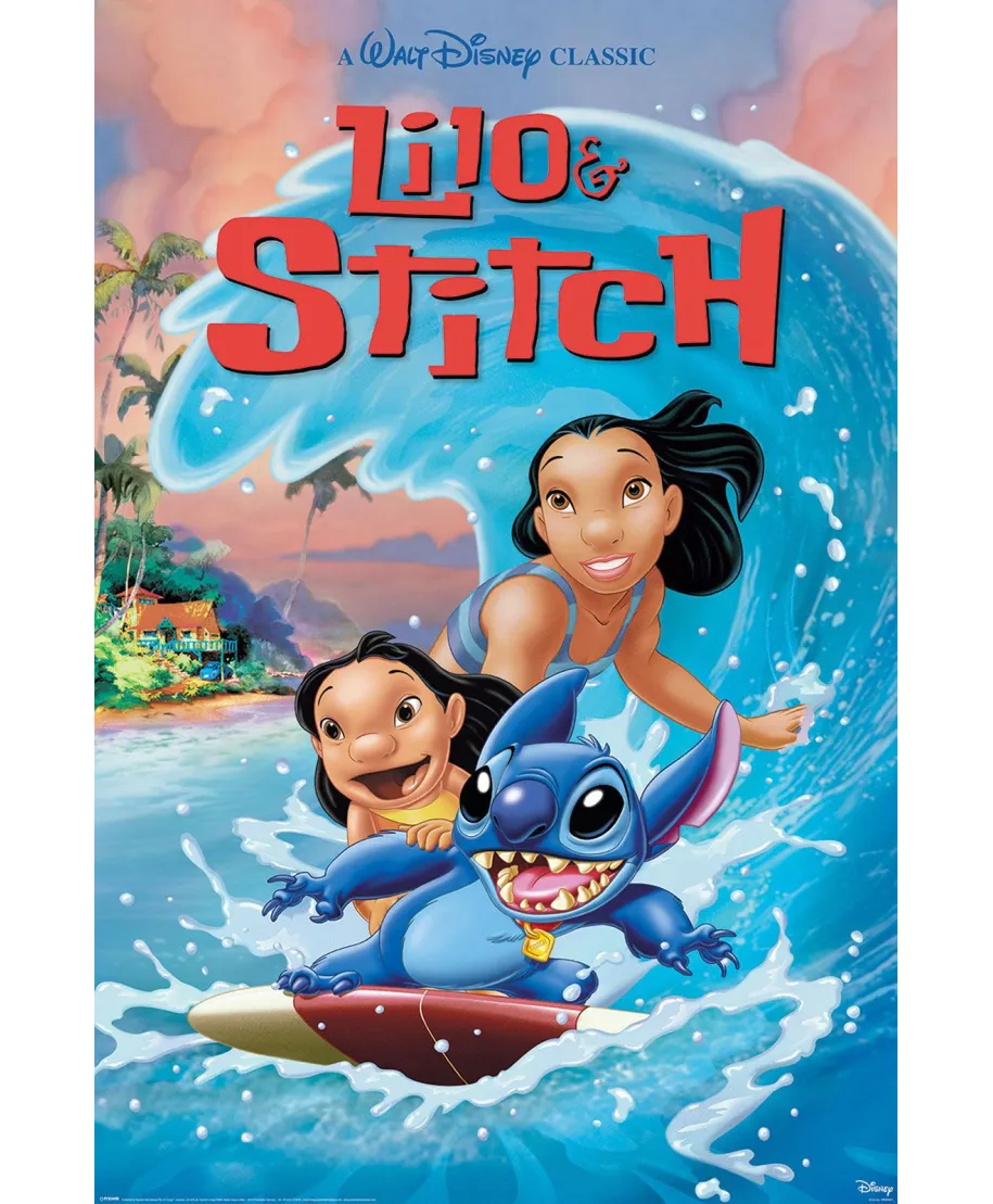 Lilo and Stitch Wave Surf - plakat
