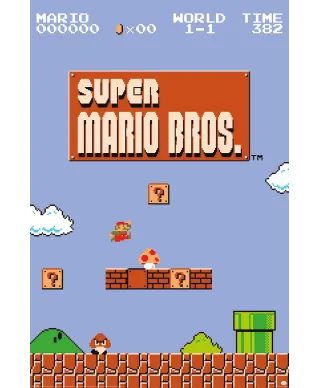 Super Mario Bros World 1-1 - plakat