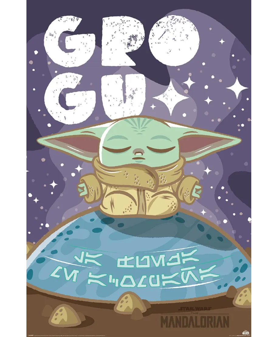 Star Wars The Mandalorian Grogu Cuteness - plakat