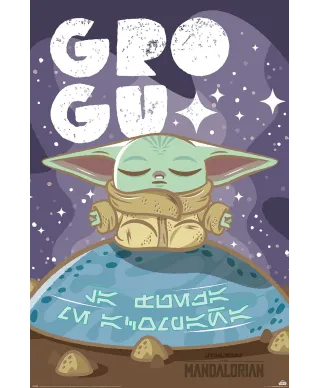 Star Wars The Mandalorian Grogu Cuteness - plakat