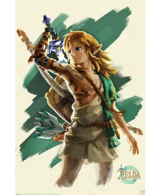 The Legend Of Zelda Tears Of The Kingdom Link Unleashed - plakat