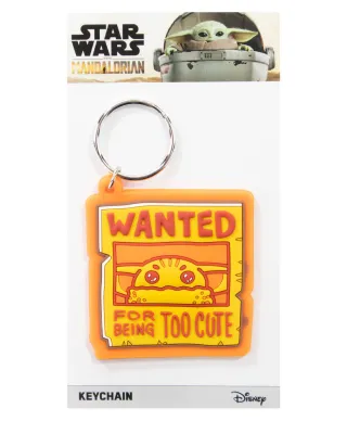 Star Wars The Mandalorian Grougu Wanted - brelok