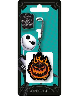 The Nightmare Before Christmas Flaming Pumpkin - brelok 3D
