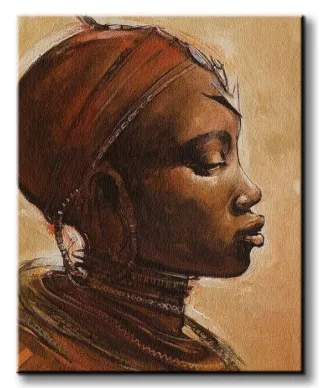 Obraz na płótnie - Masai Woman I - 40x50 cm