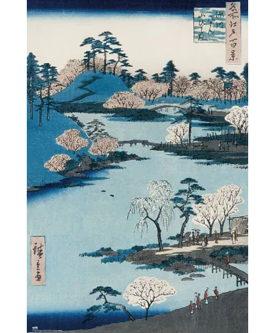 Cherry Blossom Near The Hachiman Shrine - plakat