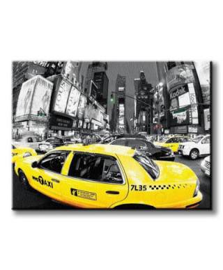 Rush Hour Times Square - Yellow Cabs - Obraz na płótnie