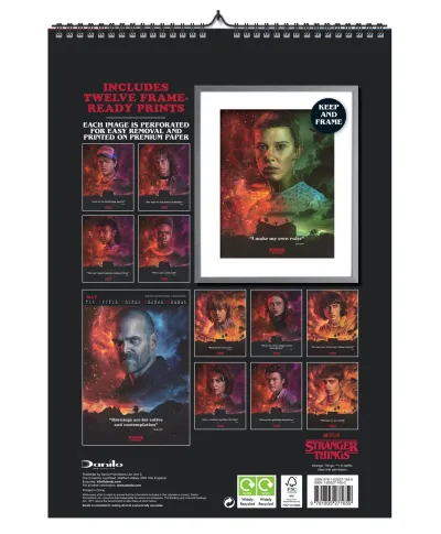 Stranger Things Deluxe - kalendarz A3 na 2024 rok