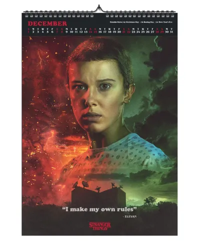 Stranger Things Deluxe - kalendarz A3 na 2024 rok