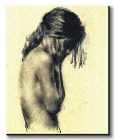 Obraz na płótnie - Dziewczyna - Girl - 40x50 cm