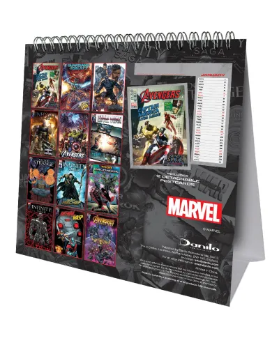 Marvel - biurkowy kalendarz 2024