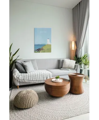 Anglesey, Twr Mawr Lighthouse - obraz na płótnie