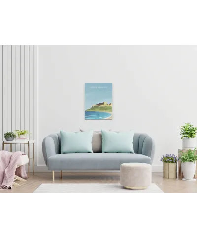 Northumberland, Bamburgh Castle - obraz na płótnie