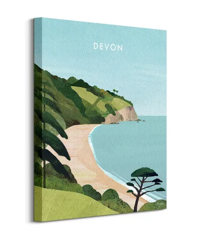 Devon, Blackpool Sands - obraz na płótnie