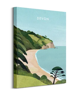 Devon, Blackpool Sands - obraz na płótnie