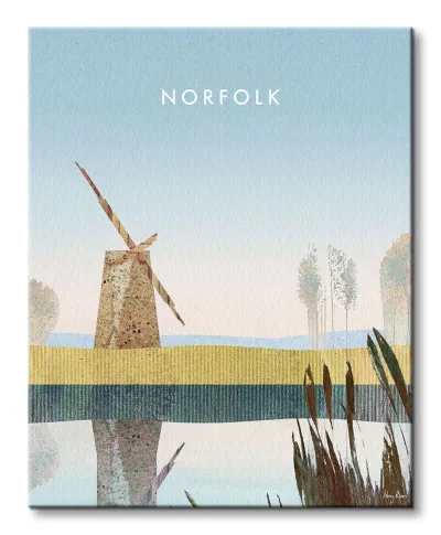 Norfolk Broads, Brograve Mill - obraz na płótnie