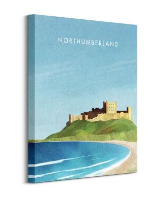 Northumberland, Bamburgh Castle - obraz na płótnie