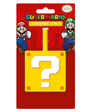 Super Mario Question Mark Block - zawieszka na bagaż