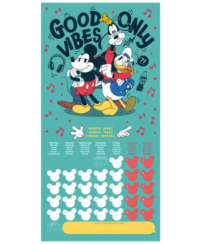 Myszka Miki i Minnie - kalendarz 2024