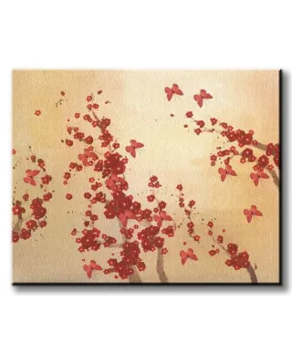 Butterflies & Blossoms - Obraz na płótnie