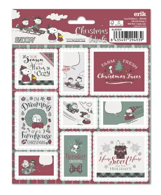 Snoopy Christmas - naklejki świąteczne
