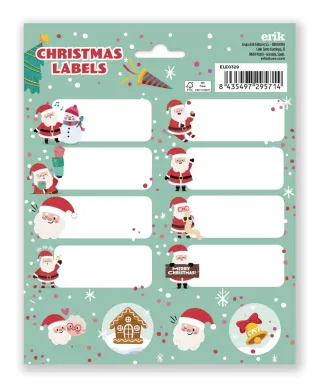 Święty Mikołaj - naklejki świąteczne