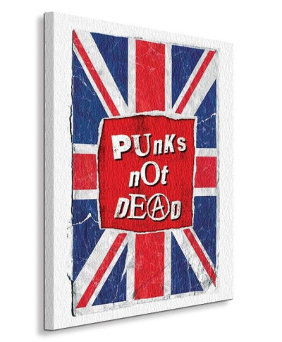 Punks Not Dead - Flag - Obraz na płótnie