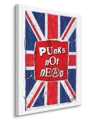 Punks Not Dead - Flag - Obraz na płótnie