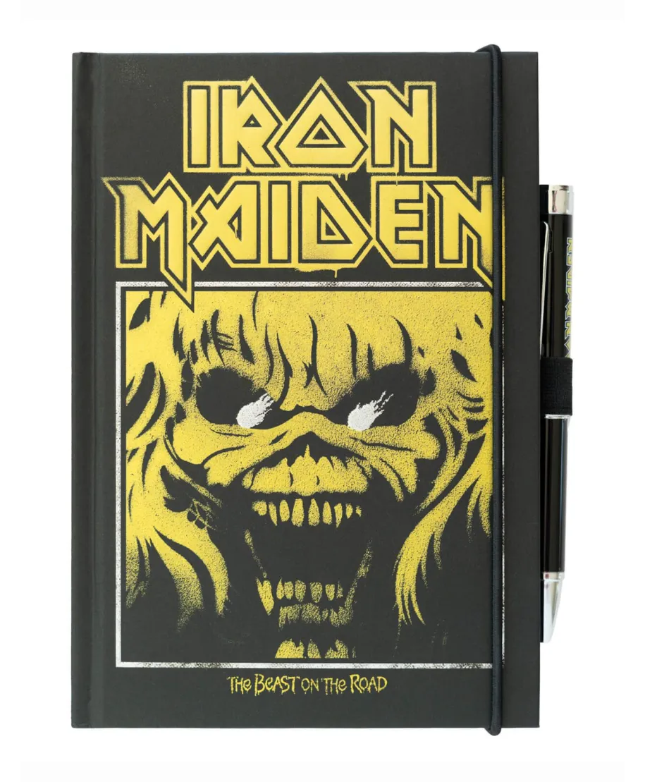 Iron Maiden - notes z długopisem