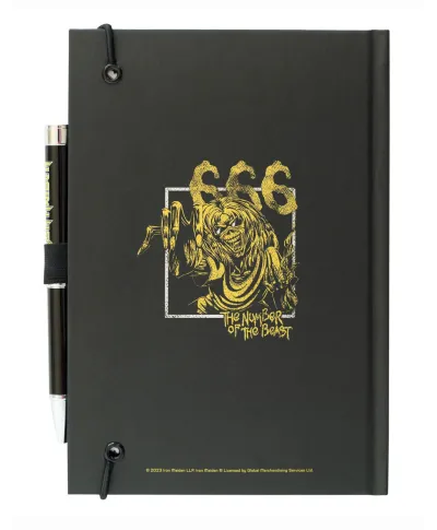 Iron Maiden - notes z długopisem