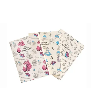 Disney Alice In Wonderland - 3 zeszyty A6