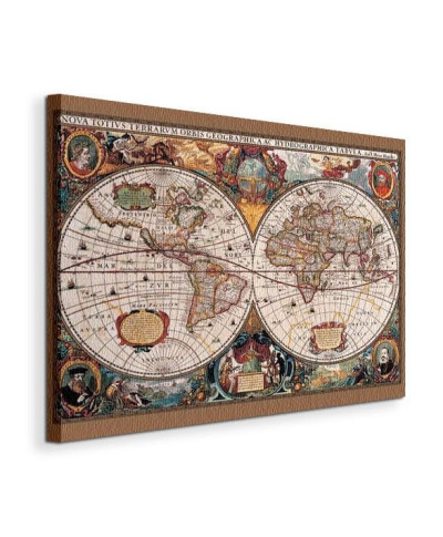 Obraz na płótnie - Mapa - 17Th Century World Map - 90x120 cm