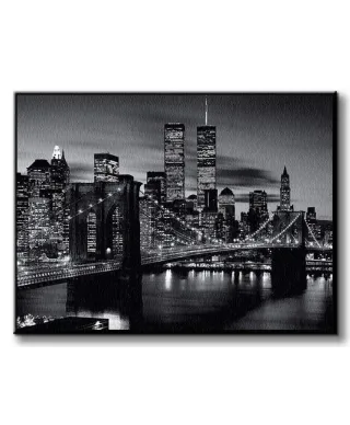 Brooklyn Bridge - B&W - Obraz na płótnie