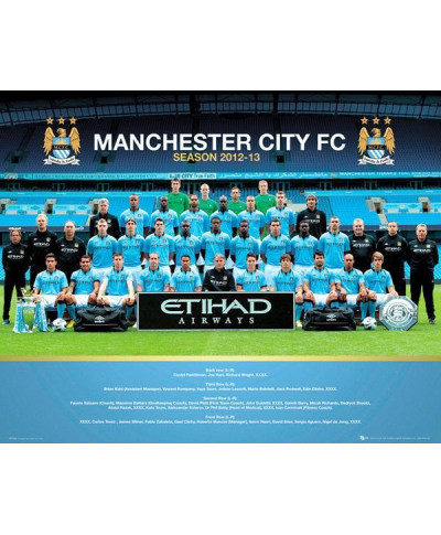 Manchester City Drużyna 12/13 - plakat