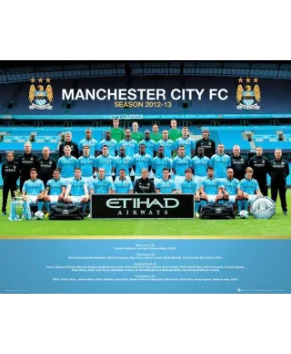 Manchester City Drużyna 12/13 - plakat