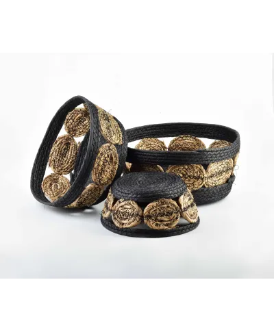 BALI Komplet 3 KOSZY 30XH:15CM/27XH:13CM/21XH:9CM