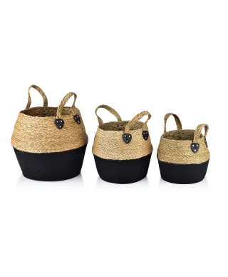 BALI KOMPLET 3 KOSZY L30x38xh34cm, M28x32xh28cm, S23x26xh24cm