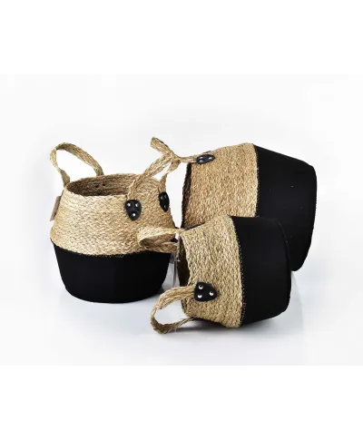 BALI KOMPLET 3 KOSZY L30x38xh34cm, M28x32xh28cm, S23x26xh24cm