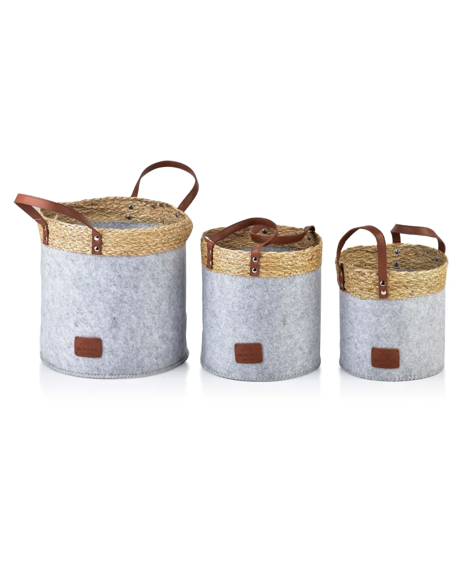 AMPARO KOMPLET 3 KOSZY 28xH28CM,24xH24CM 20xH20CM