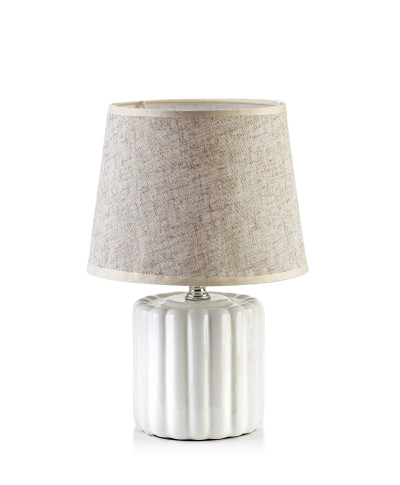 LETI WHITE Lampa stołowa 10,5x10,5xh26,5cm