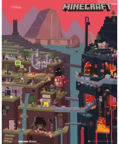 Minecraft World - plakat