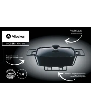 MODERN KITCHEN Naczynie z podgrzewaczem 1,4L 36x25x15cm